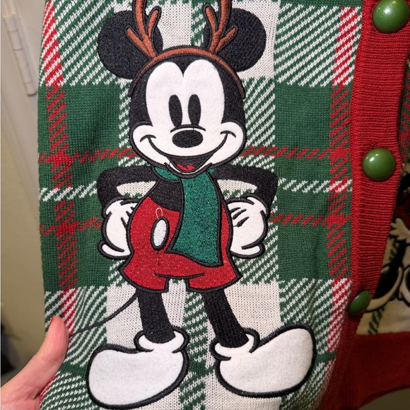 NWT Her Universe Disney Mickey and Minnie Mouse Embroidered Holiday Sweater Vest - Picture 5 of 16